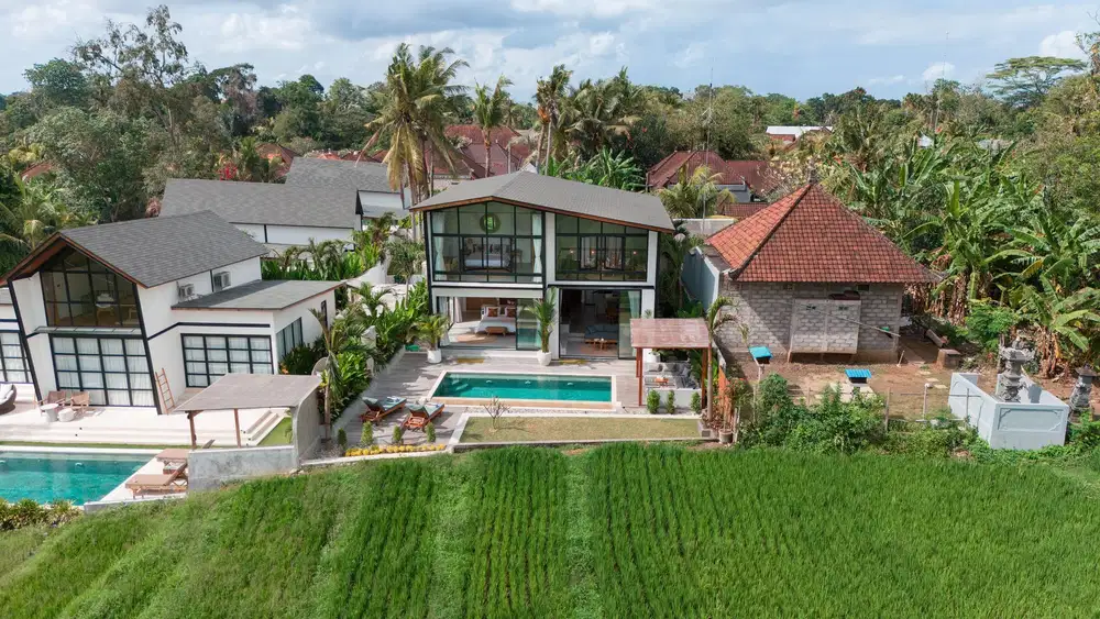 Elegant 2-Bedroom Villa with Rice Field Views in Kaba-Kaba