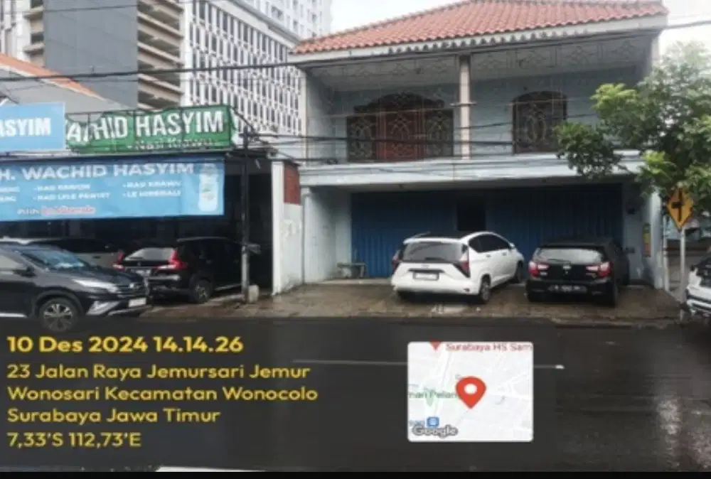 Raya jemursari ruko 2lt cck untuk usaha
