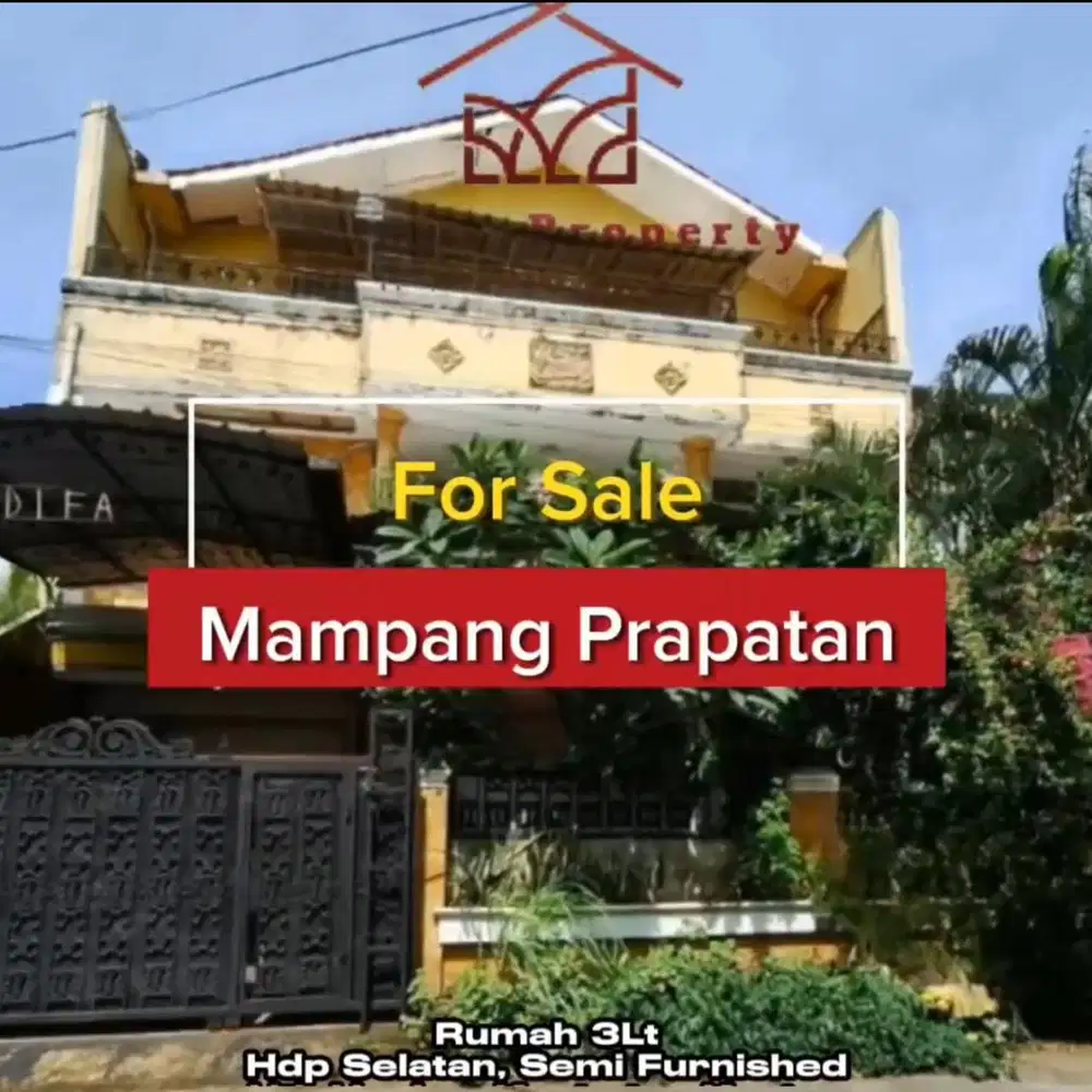 RUMAH DIJUAL DI PELA MAMPANG, BANGUNAN LUAS DAN STRATEGIS