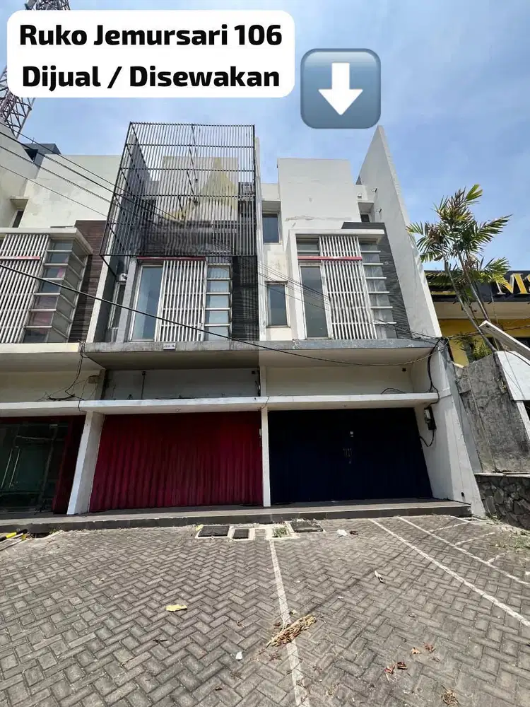 ‼️LOKASI STRATEGIS NOL RAYA JEMURSARI ‼️ RUKO 3 LANTAI SIAP PAKAI
