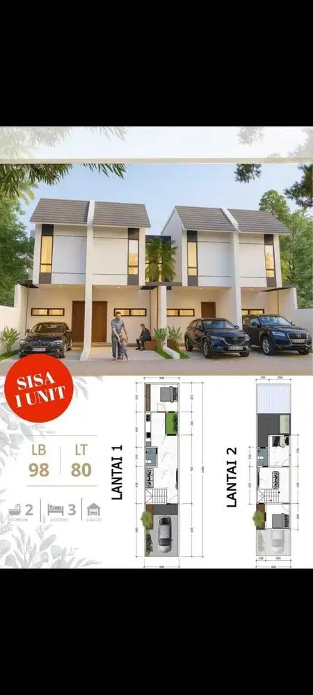 ‼️STOK TERBATAS,SISA 1 UNIT‼️RUMAH BARU GRESS di RUNGKUT HARAPAN MERR