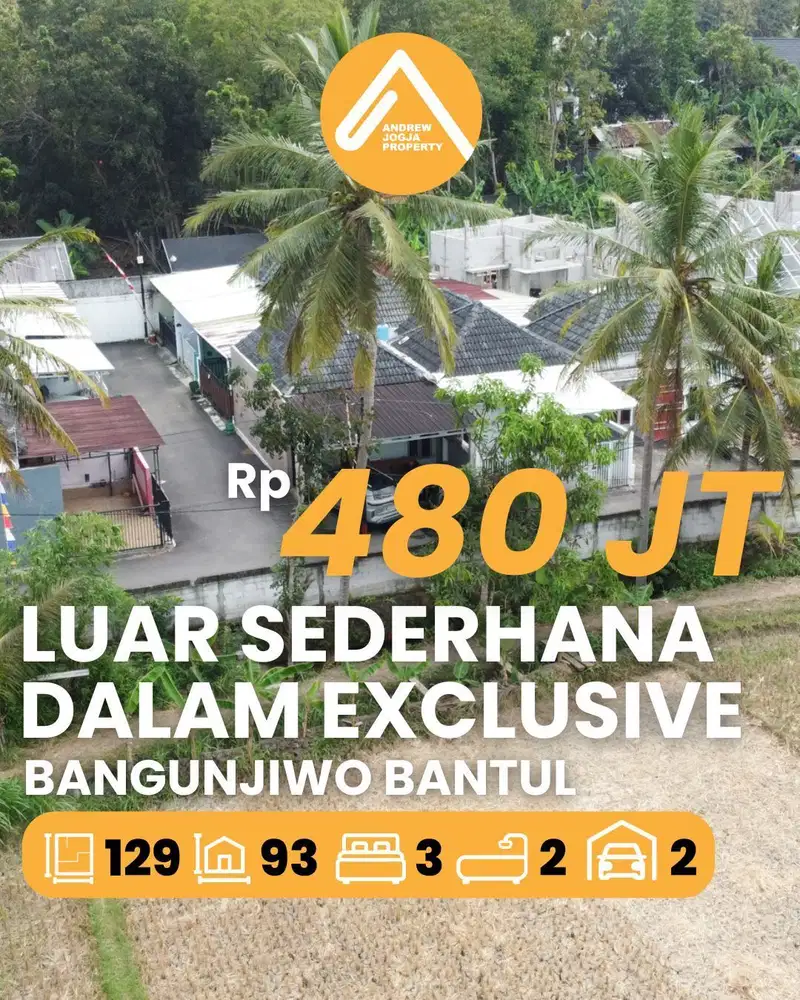 Jual Rumah Bangunjiwo Bantul Exclusive Di Dalam