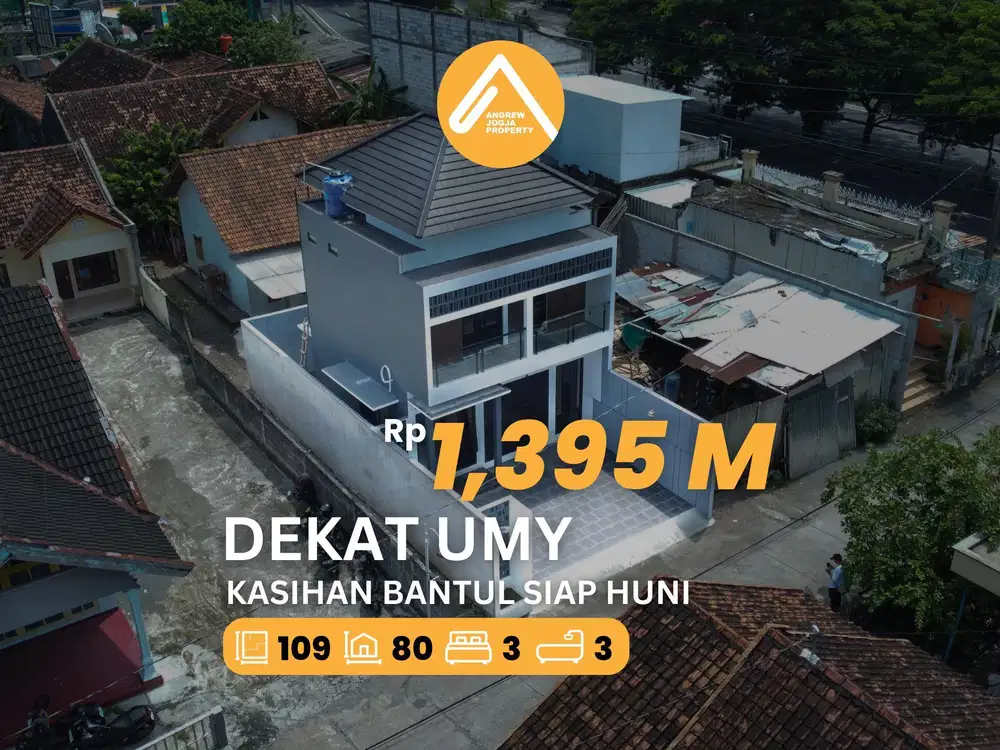 Jual Rumah Siap Huni 1 Menit UMY 20 Meter Ringroad