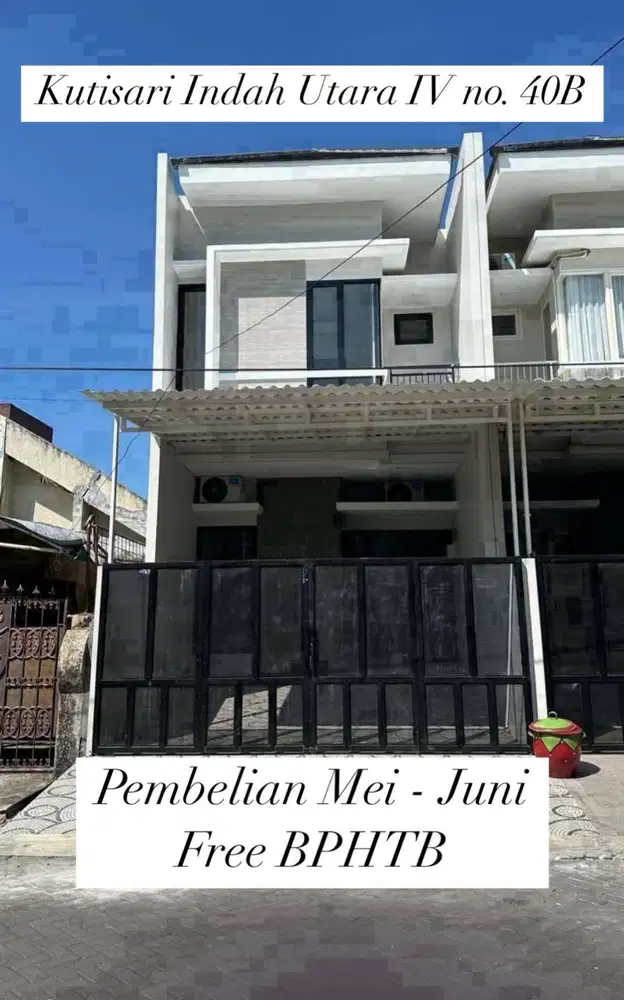 ‼️FREE BPHTB‼️ RUMAH UNIT BARU GRESS KUTISARI INDAH ROW JALAN 4 MOBIL