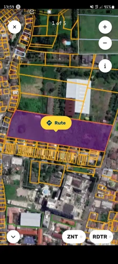 Tanah luas SHM pinggir jalan Raya Cocok untk Usaha di Pamulang CL 509