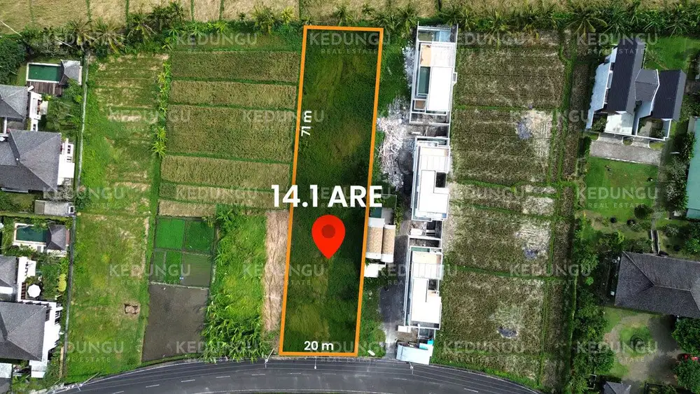 Scenic 14.1-Are Leasehold Land in Pangkung Tibah, Kedungu