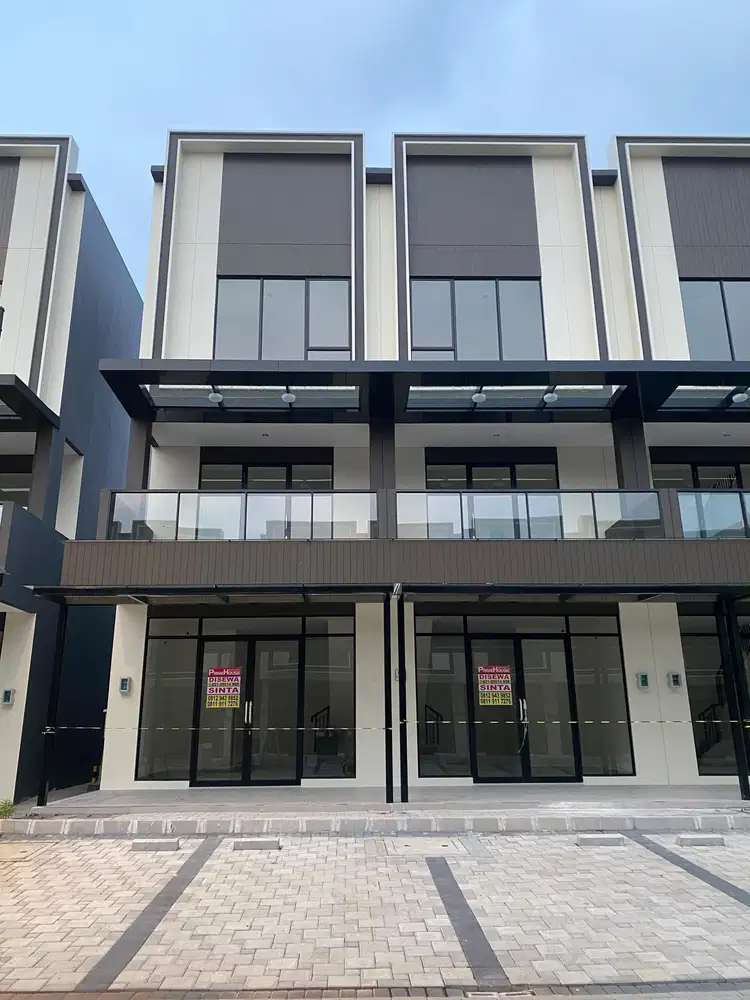 Disewa Ruko Sorrento Gading Serpong, 2 Unit Jejer. Bisa Disewa Satuan