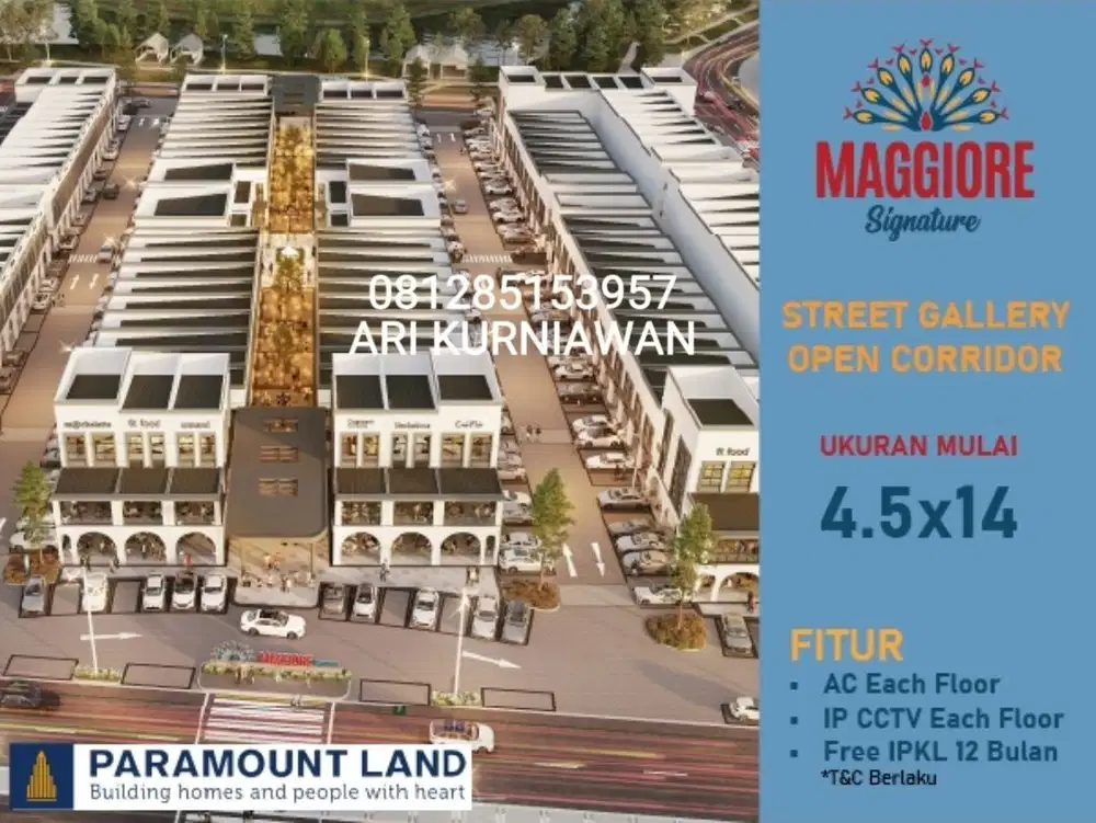 3 unit terakhir ruko maggiore signature gading serpong kpr dibantu!