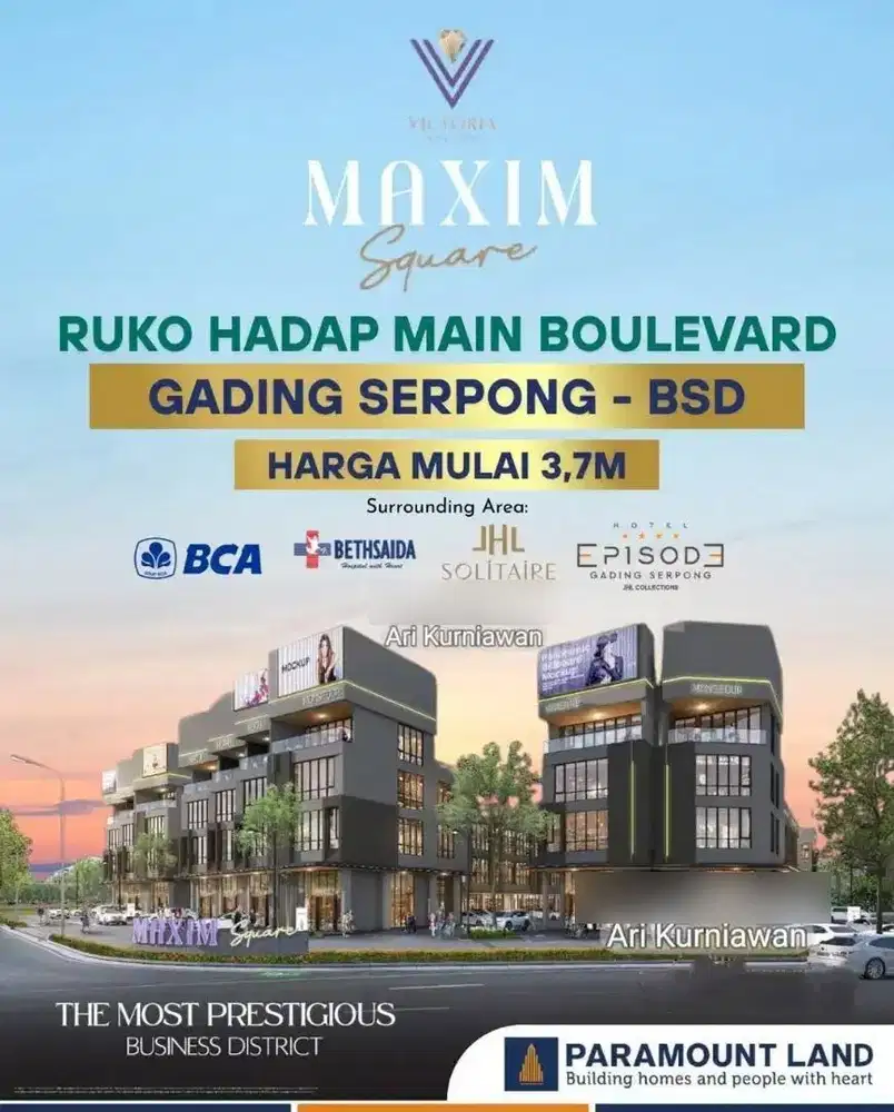 Tanpa UNDI Studio Loft Maxim Square at Gading Serpong Limited unit