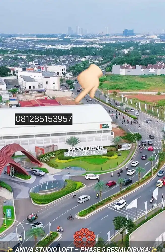 Grand boulevard ANIVA STUDIO LOFT! 4,8MAN hanya 14 unit saja!