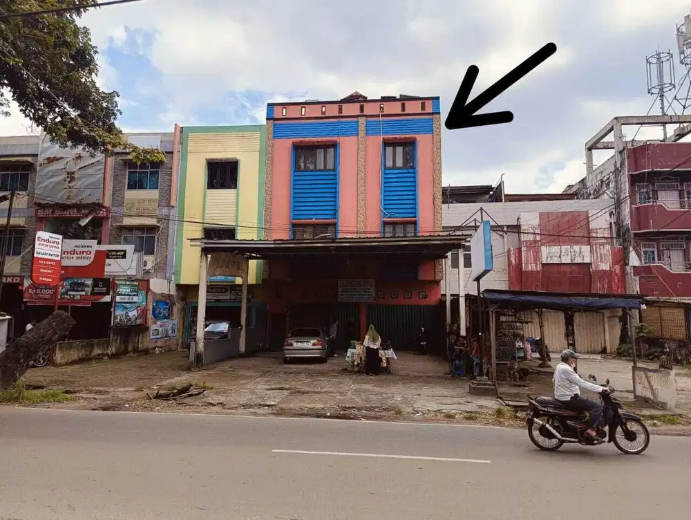 DIJUAL 2 RUKO PLONG JALAN MUSI RAYA TERMINAL PERUMNAS SAKO PALEMBANG