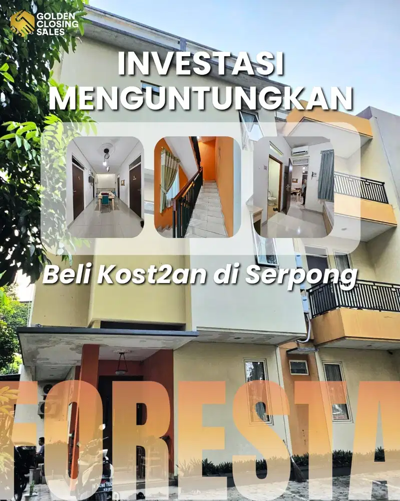 INVESTASI MENGUNTUNGAN  KOST AN POSISI HOOK FASILITAS LENGKAP
