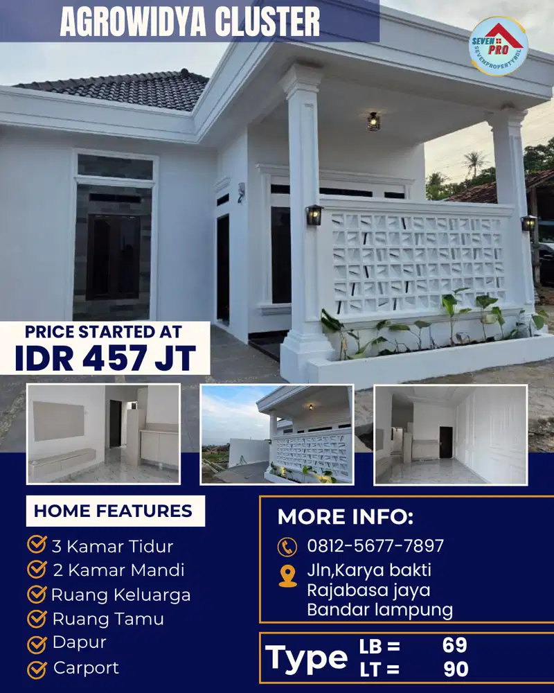 RUMAH CLUSTER MURAH DEKAT KEMANA MANA