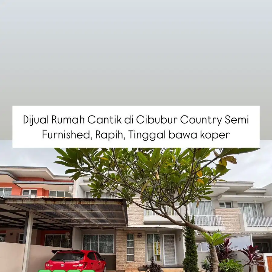 Dijual Rumah Cantik di Cibubur Country Semi Furnished, Rapih