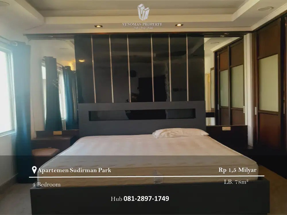 Dijual Apartment Sudirman Park 2BR+1 Full Furnished Tower B