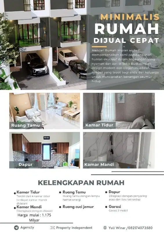 Rumah bergaya mewah 2 & 3 lantai dekat univ Muhammadiyah  Setia Budi