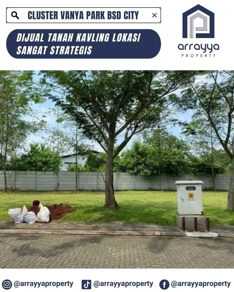 DIJUAL TANAH KAVLING CLUSTER VANYA PARK BSD .MDB29.