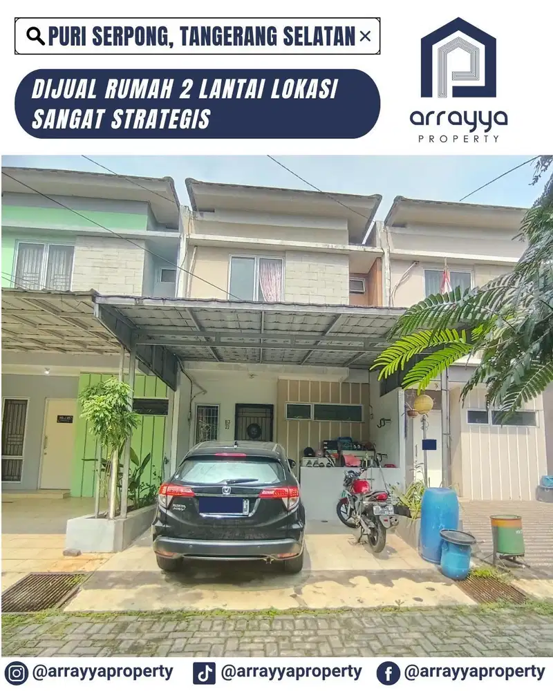 DIJUAL CEPAT RUMAH 2 LANTAI CLUSTER PURI SERPONG