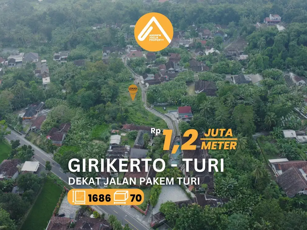 Jual Tanah Turi Dekat Jalan Pakem Turi Akses Mudah