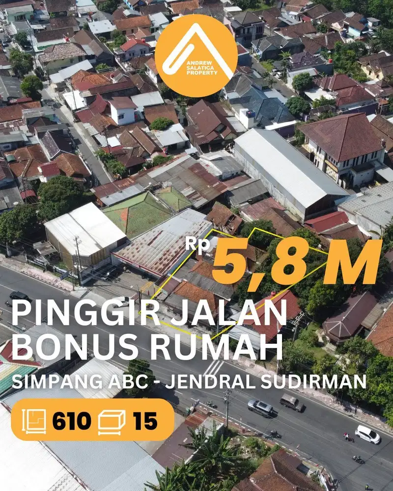 Jual Tanah Pinggir Jalan Jendral Sudirman Kota Salatiga Harga Bu