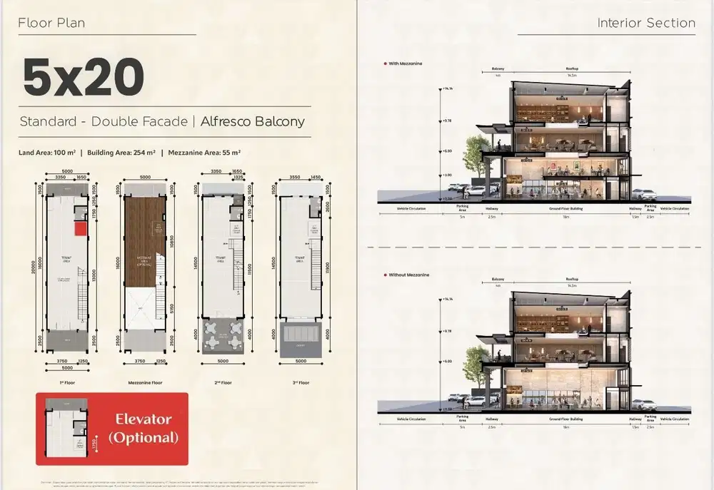 AREA KOMERSIL PASADENA STUDIO LOFT COCOK UNTUK RESTO
