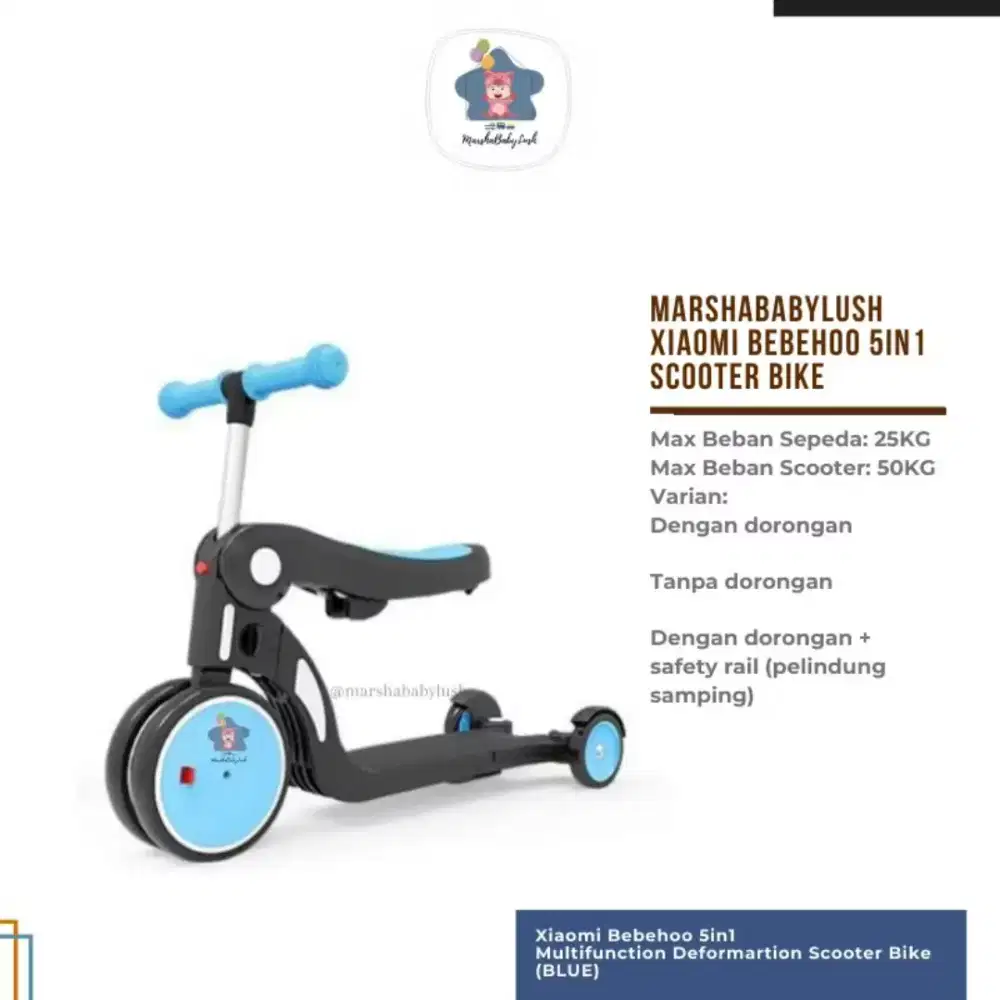 Bebehoo 5ini1 sepeda scooter anak