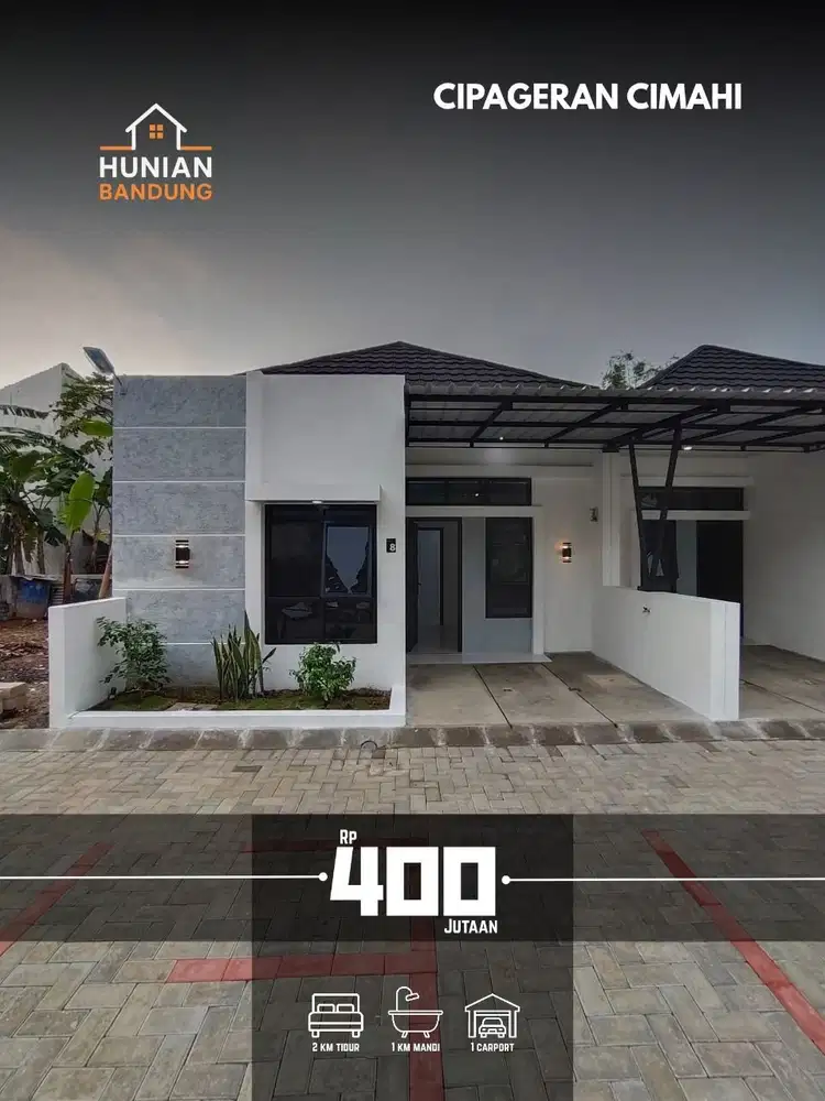 Dijual rumah siap huni SHM di bukit asri cipageran kota cimahi
