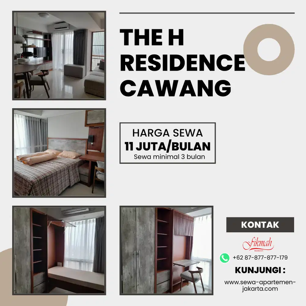 Disewakan Murah Apartemen 2 Kamar - di The H Residence