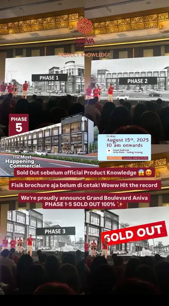 ANIVA STUDIO LOFT! PHASE 6  TAHAP 1 SD 5 SOLD SBLOM LAUNCHING! NUP NOW