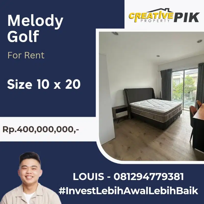 Rumah Sewa Melody Golf PIK