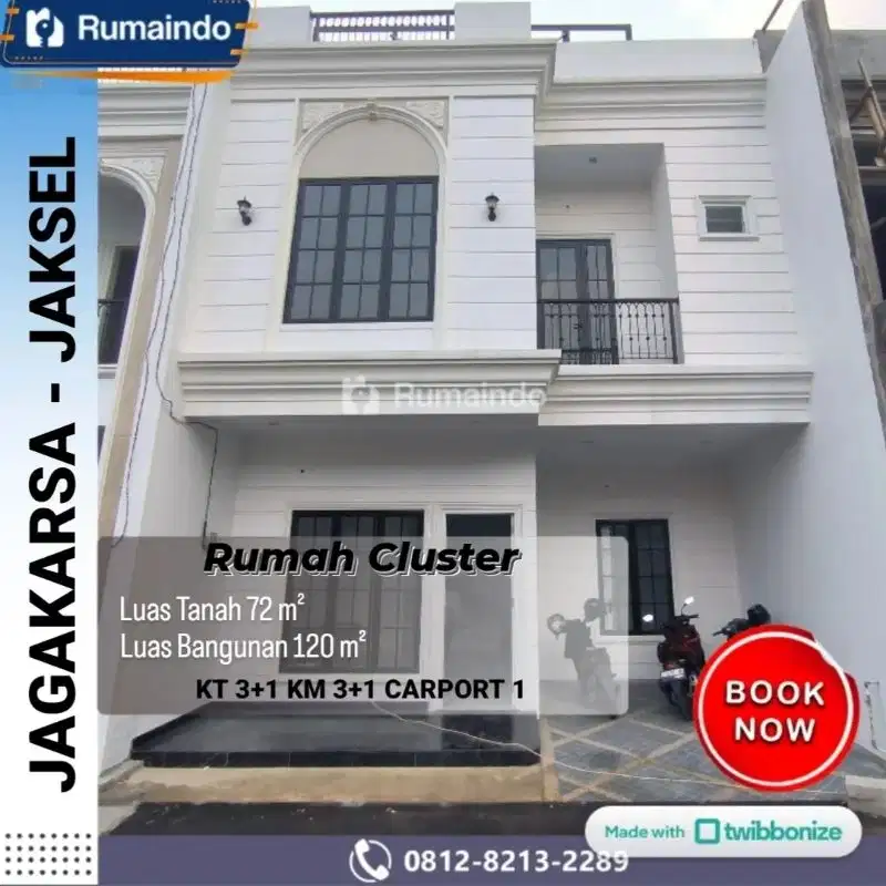 Dijual Murah Rumah Cluster di Aselih Jagakarsa Jakarta Selatan