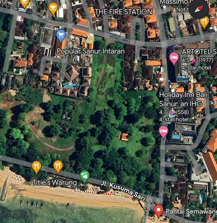 FOR SALE TANAH LOS PANTAI SANUR PASIR PUTIH