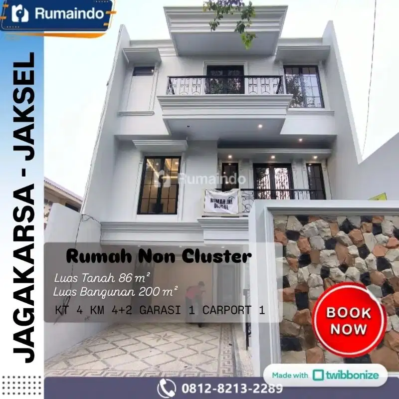 Dijual Murah Rumah Non Cluster di Jagakarsa Jakarta Selatan