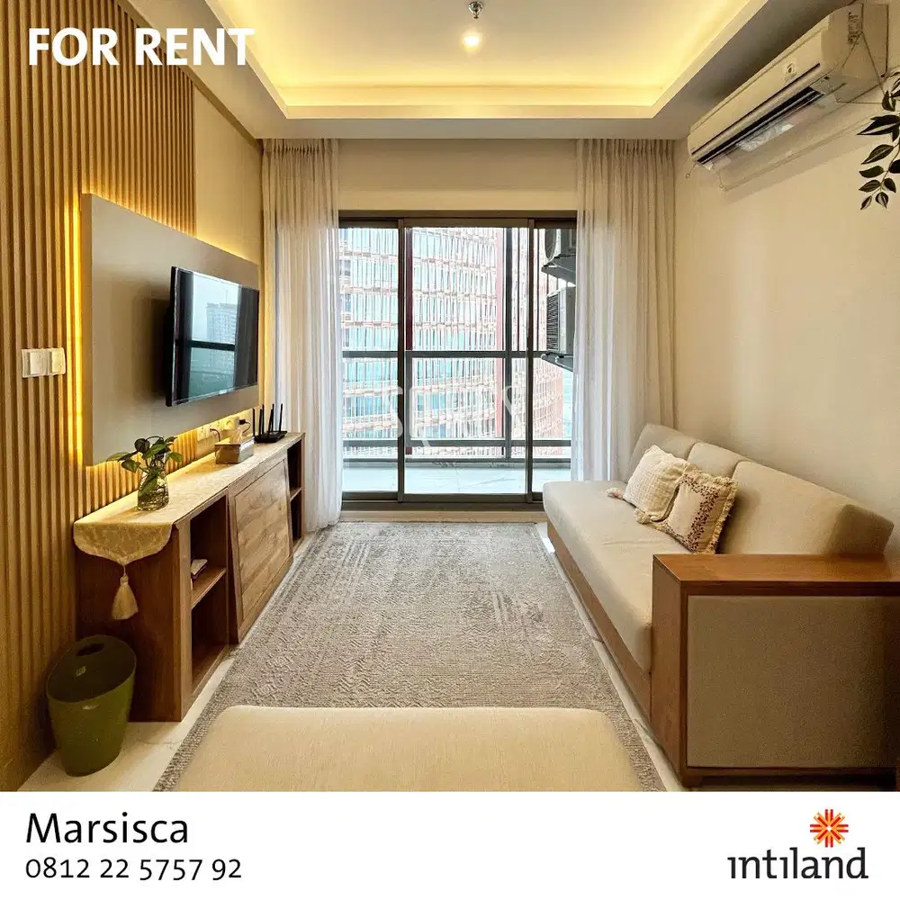 For RENT SQ Res Apartment - Fully Furnished - 1BR + Study - BRAND NEW