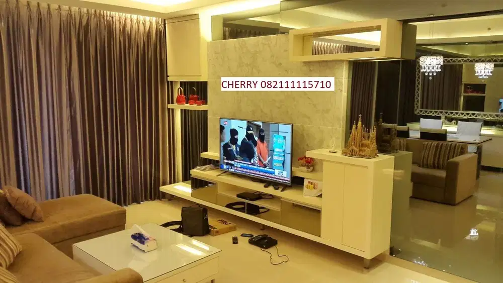 DISEWA Ambassador Tower lantai 8 Full Furnished (3 kamar) St Moritz Puri indah
