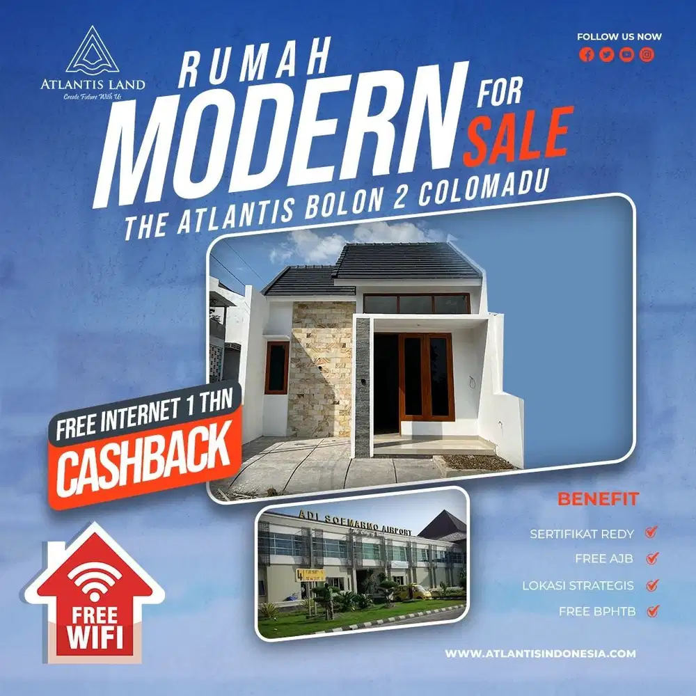 RUMAH 1 LANTAI DI BOLON COLOMADU SOLO DEKAT BANDARA