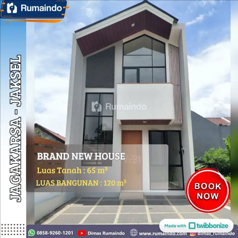 Rumah Cluster Eksklusif – Promo KPR Tanpa DP di Jagakarsa, Jakarta