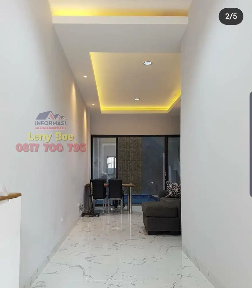 Rumah 2.5 lantai brand new di Taman Ratu