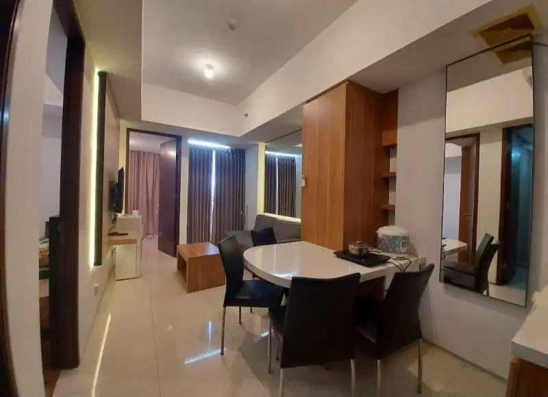 Sewa 2BR furnish per 6 bulan, apartemen linden marvel city surabaya.