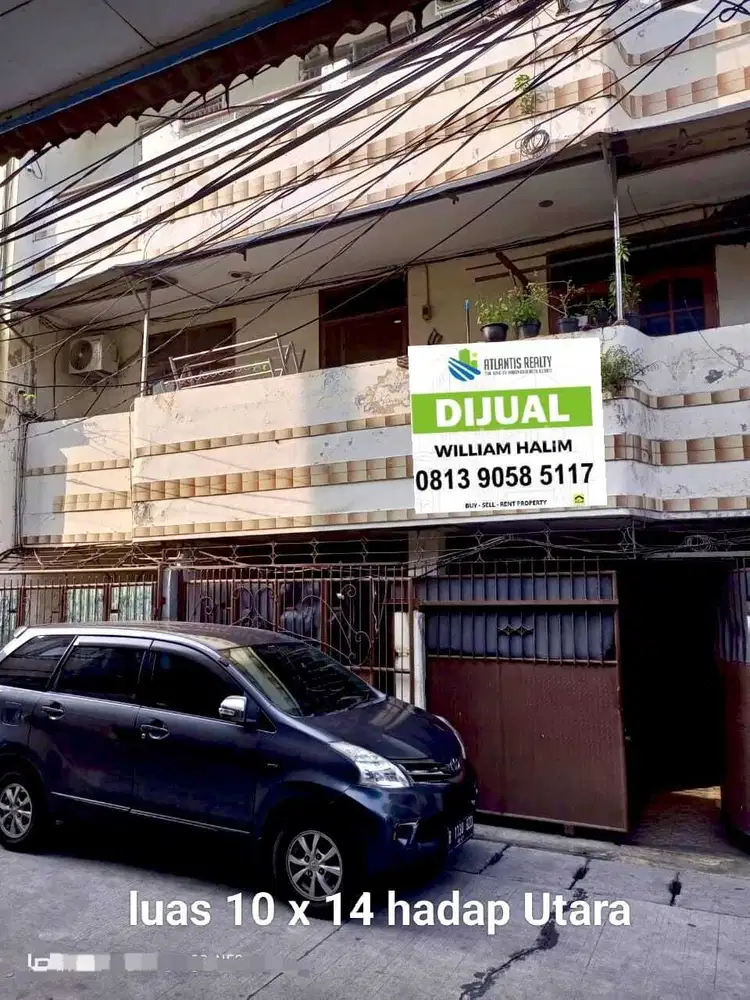 Rumah 3lantai 10x14 diPademangan