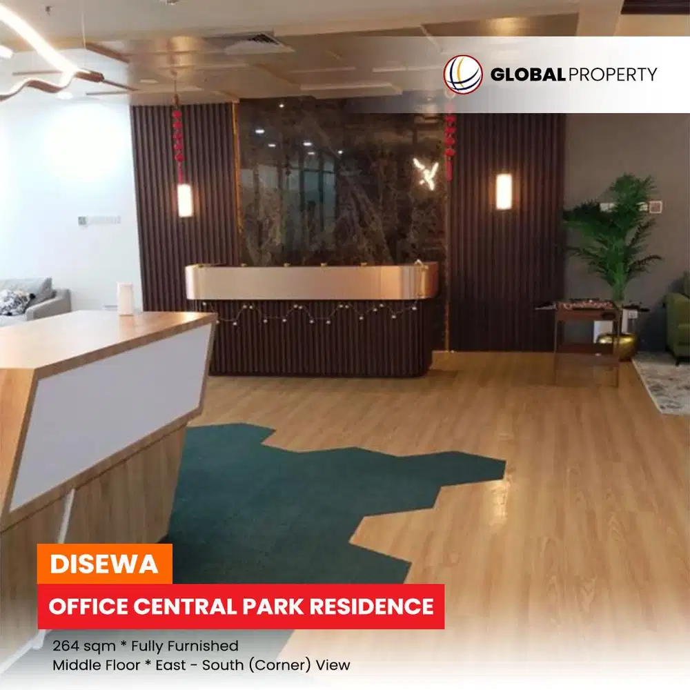 Office Central Park - Agung Podomoro Land, Fully Furnish, Middle Floor