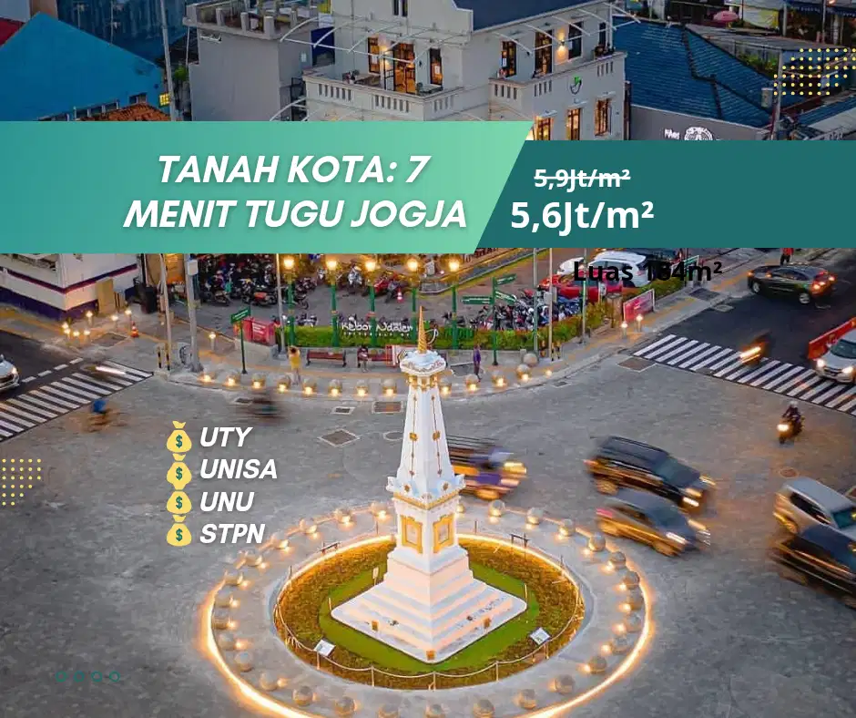 Dijual Tanah Jogja di Gamping: 7 Menit Tugu Jogja, View Indah