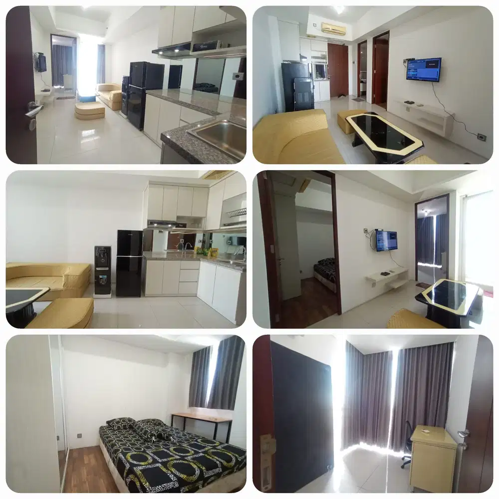 sewa 2BR furnish apartemen the linden marvel city surabaya.