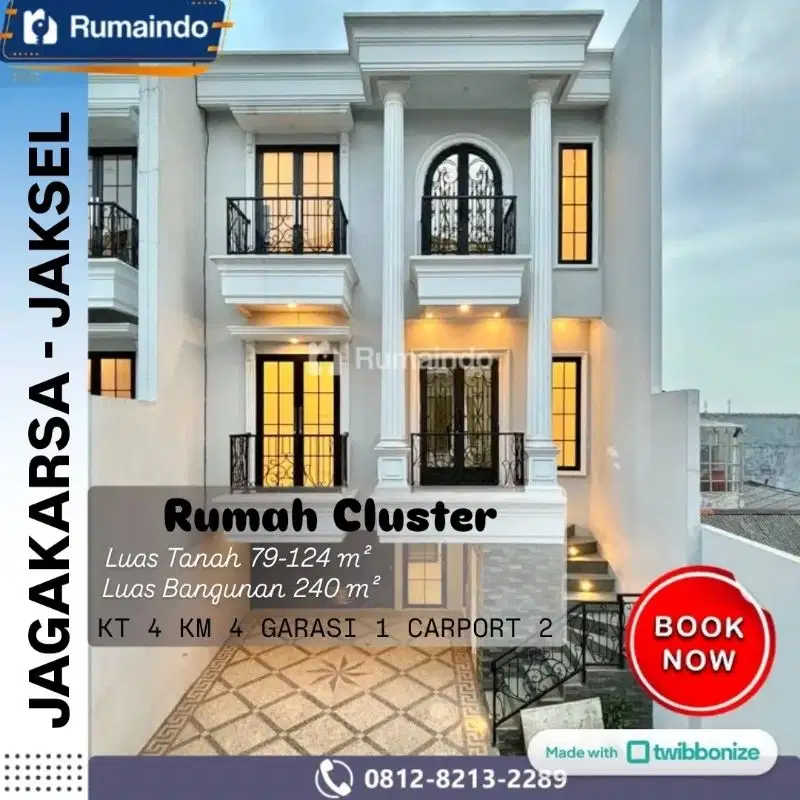 Dijual Murah Rumah Cluster Mewah di Jagakarsa Jakarta Selatan