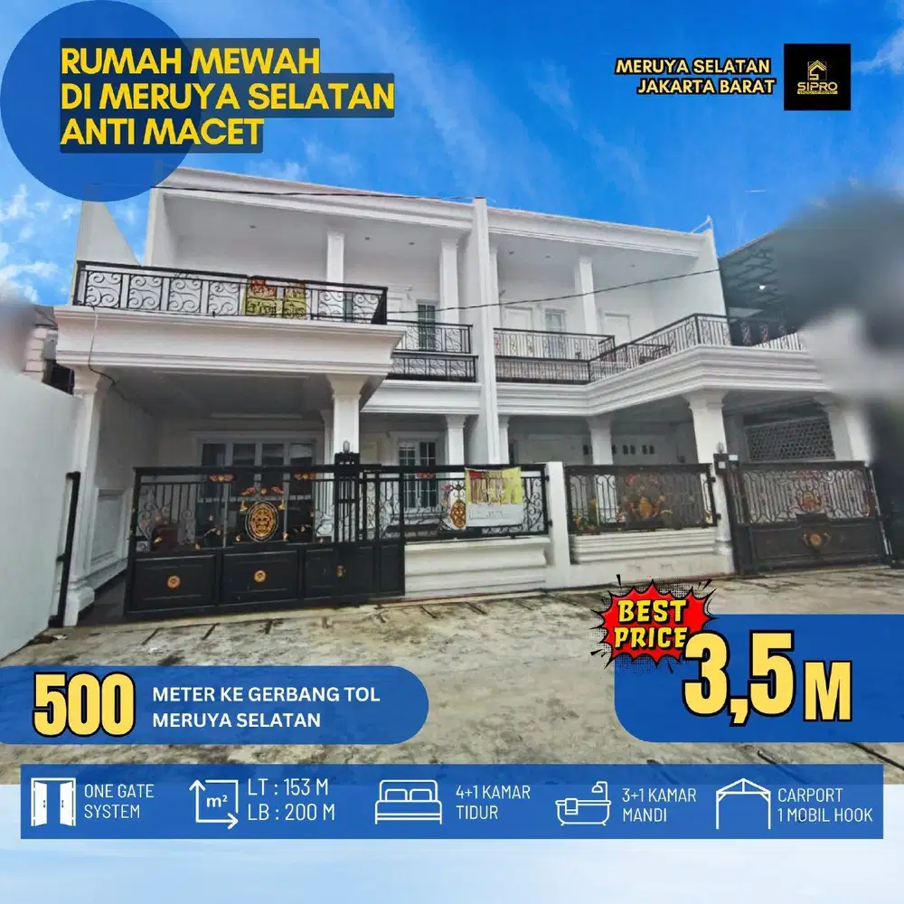 443 Rumah Mewah dan Strategis Ready Stock di Meruya, Kembangan Jakarta