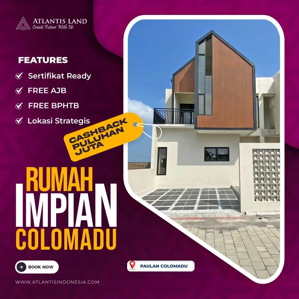 [3 UNIT TERAKHIR] RUMAH DI COLOMADU DEKAT RUMAH PAK JOKOWI