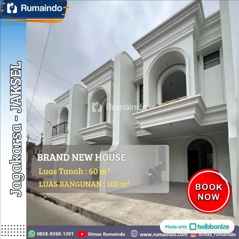 Dijual Rumah Classic Modern di Kahfi 1, Jagakarsa – Jakarta Selatan