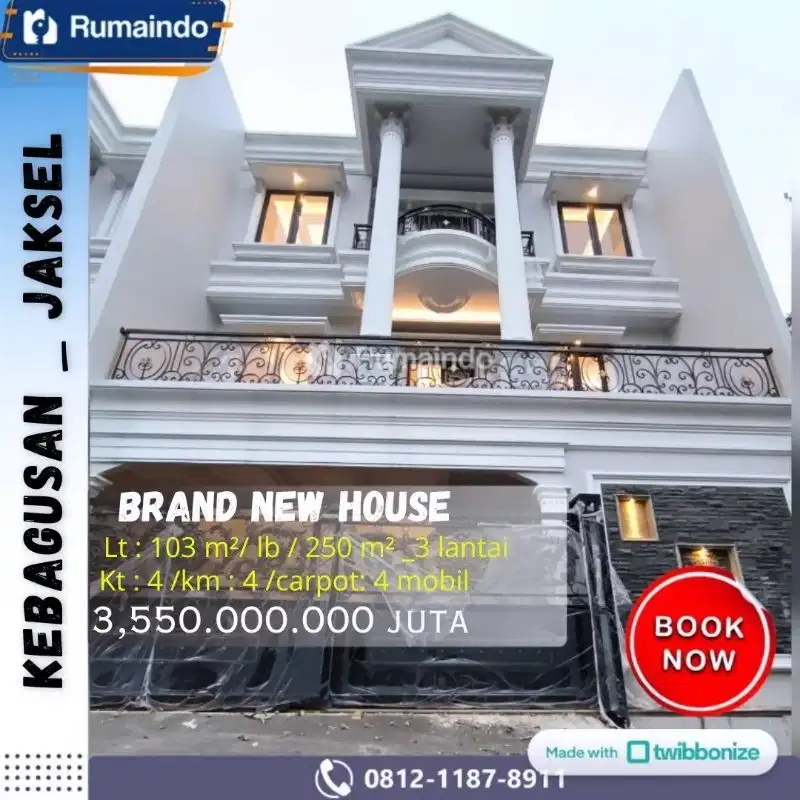 Dijual Rumah Mewah Di Kebagusan Jakarta Selatan