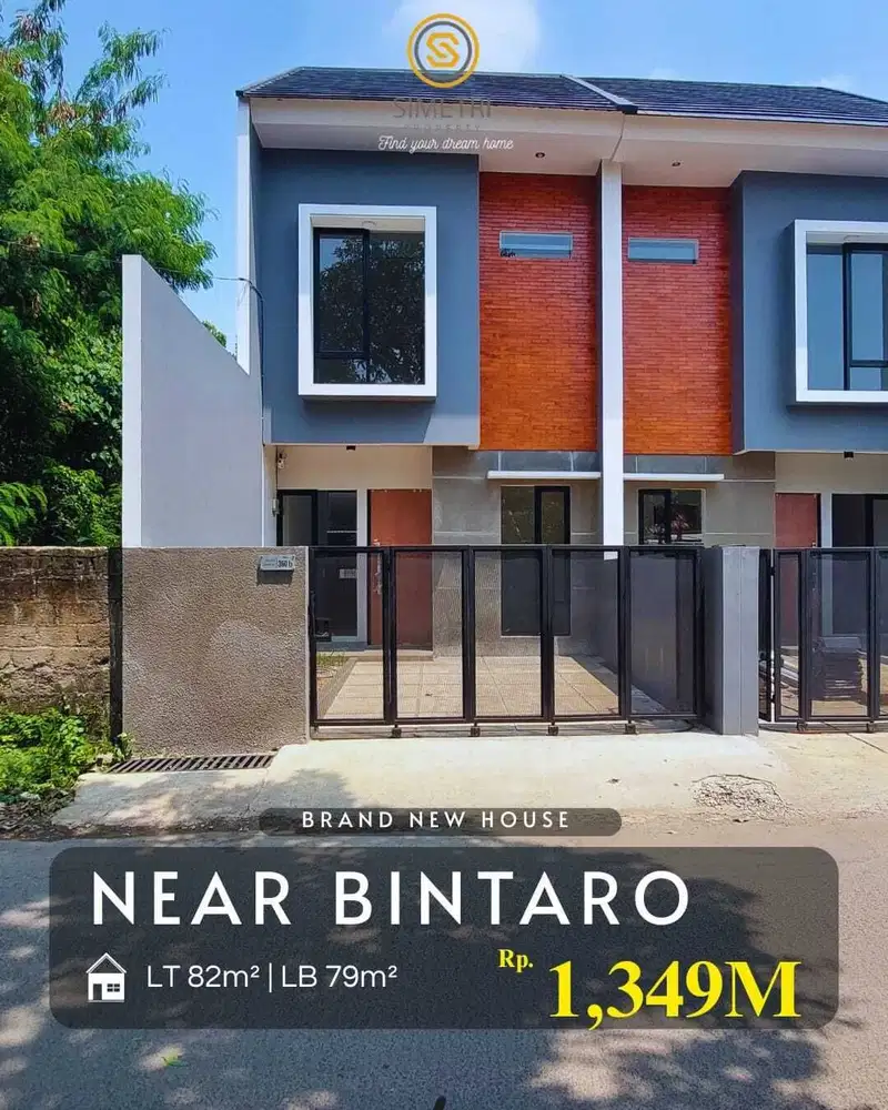 Dijual Rumah 2 lantai Brand New,  Siap Huni di Near Bintaro Xchange