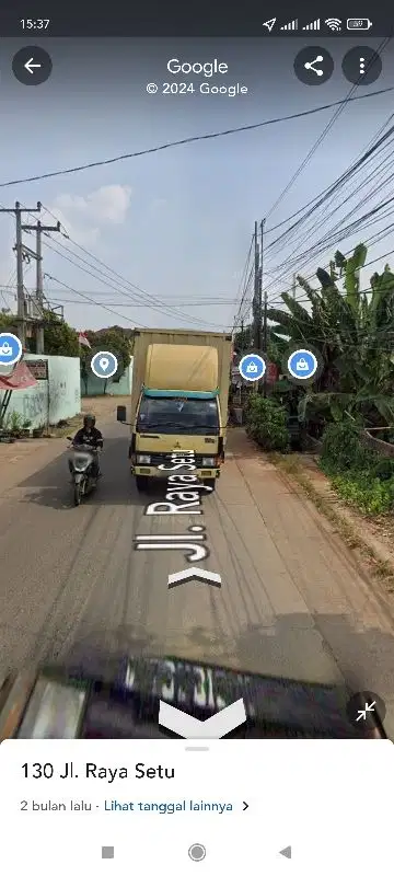 Tanah di jln raya setu telajung STTD dekat tol setu bekasi